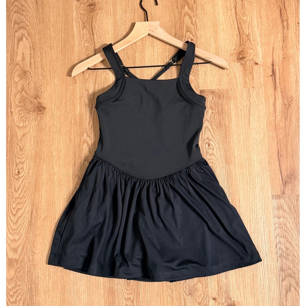 Abercrombie Kids YPB Black Active Dress Built-in Shorts Adjustable Straps 9/10